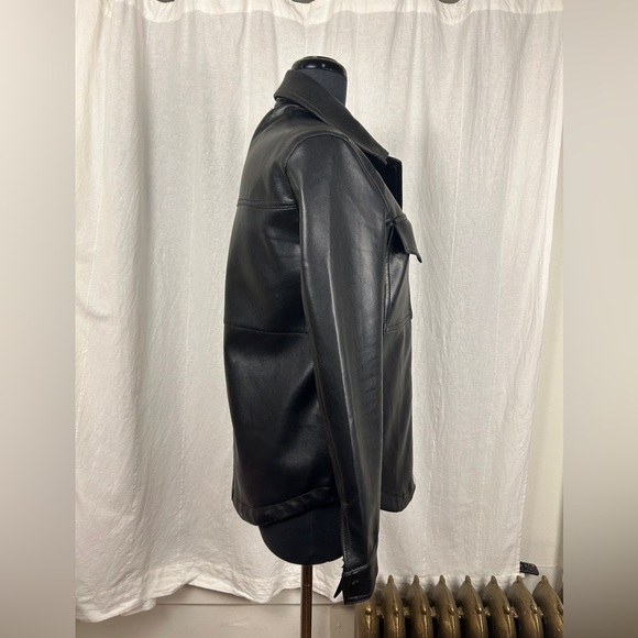 Dèluc Faux-Leather Shacket - Picture 3 of 5